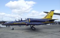 ES-TLF @ LFPB - Aero L-39 Albatros of the Patrouille Breitling / Breitling Jet Team at the Aerosalon 2009, Paris - by Ingo Warnecke