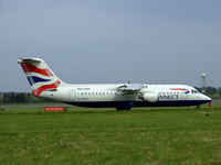 G-BZAY @ EGPH - BA RJ100 Arriving at EDI - by Mike stanners