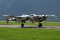 N25Y @ LOXZ - Red Bull (The Flying Bulls) Lockheed P38 Lighting - by Thomas Ramgraber-VAP