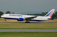 EI-UNZ @ LOWW - Transaero Boeing 777 - by Basti777