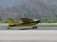 N619VM @ SZP - 1981 Cessna A185F SKYWAGON II, Continental IO-520-D 300 Hp, landing roll Rwy 22 - by Doug Robertson