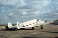 N45L @ HRL - This Beech E18S was parked at Harlingen in October 1979. - by Peter Nicholson