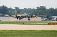 N93012 @ KDPA - Boeing B-17G, NL93012, landing RWY 20R KDPA. - by Mark Kalfas