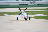 N251MX @ KDPA - North American P-51C-10, NL251MX taxiing out to 20R KDPA - by Mark Kalfas