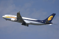 VT-JWL @ EBBR - This one was late that day, actually officially delayed. Riising from rwy 25R. Front gear up, other gears imoving up. - by Philippe Bleus
