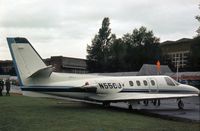 N55CJ @ EGTC - This Citation 1/SP was displayed at the 1977 Cranfield Business & Light Aviation Show. - by Peter Nicholson