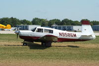 N9588M @ KOSH - Mooney M20F - by Mark Pasqualino
