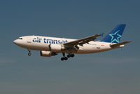 C-FDAT @ EBBR - flight TSC158 is descending to rwy 25L - by Daniel Vanderauwera