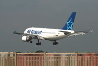 C-FDAT @ EBBR - several seconds before landing on rwy 25L - by Daniel Vanderauwera