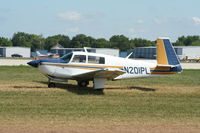 N201PL @ KOSH - Mooney M20J - by Mark Pasqualino