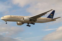 HZ-AKI @ EGLL - Short final rwy 27R - by Florian Seibert