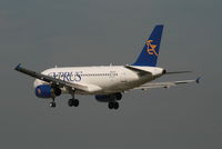 5B-DCF @ EBBR - several seconds before landing on rwy 25L - by Daniel Vanderauwera