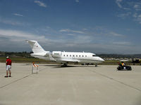 N4AS @ CMA - 2007 Bombbardier CL-600-2B16 CHALLENGER 604, two General Electric CF34-3B1 turbofans 9,220 lb st each, taxi - by Doug Robertson
