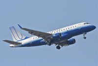 N861RW @ KORD - Shuttle America/United Express Embraer ERJ-170SE, N861RW RWY 10 approach KORD - by Mark Kalfas