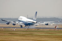 N105UA @ EDDF - United Airlines 747-400 - by Andy Graf-VAP