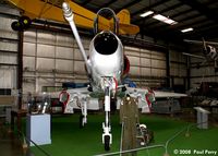 148543 @ RIC - Showing off the old A-4C refueling probe, before the carriage of the AGM-45 Shrike ARM.  After the Shrike, the probes were double-bent, to clear the nose, and keep it clear of any metal. - by Paul Perry