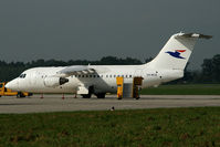 OY-RCE @ LOWG - Atlantic Airways RJ85 - by Stefan Mager