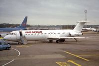 G-AVMK @ EGGW - BAC One Eleven 510ED at London Luton Airport in November 1996. - by Malcolm Clarke