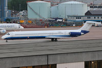 F-GMLX @ EGCC - Involved in the airlift of fans for this years Champions League final. - by MikeP