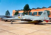 242 @ MHZ - F-5B Freedom Fighter of 336 Skv Royal Norwegian Air Force on display at the 1988 Mildenhall Air Fete. - by Peter Nicholson