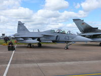 43 @ EGVA - Saab JAS39D Gripen 43 Hungarian Air Force - by Alex Smit