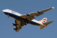 G-CIVK @ EGLL - Boing 747-436 [25818] (British Airways) Home~G 25/09/2009. Wears One World titles. - by Ray Barber
