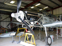 G-BWUE @ EGBR - Hispano HA-1112-M1L Buchon at Breighton Airfield in 2004. - by Malcolm Clarke