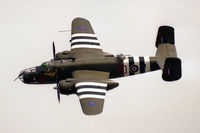 N88972 @ EGTH - North American Mitchell II. At Old Warden in 1990. - by Malcolm Clarke