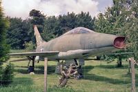 54-2196 @ FLIXTON - North American F-100D Super Sabre at the Norfolk and Suffolk Aviation Museum, Flixton in 1989. - by Malcolm Clarke