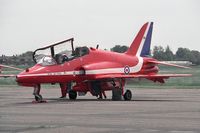 XX227 @ EGTC - British Aerospace Hawk T1A. One of the 'Red Arrow's' at Cranfield's celebration of the 50th anniversary of the College of Aeronautics. - by Malcolm Clarke