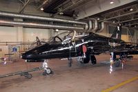 XX247 @ EGXE - British Aerospace Hawk T1A in the 100 Sqn hangar at RAF Leeming in 2004. - by Malcolm Clarke