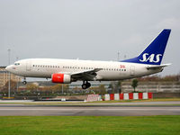 LN-TUI @ EGCC - Scandinavian Airlines - by Chris Hall