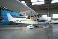 G-CBXJ @ EGCK - seen @ Caernarfon - by castle