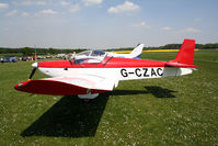 G-CZAC @ EGHP - seen @ Popham - by castle
