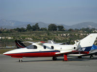 N400AV @ CMA - 1984 AVTEK 400 proof-of-concept composite twin turboprop pusher canard eight place business aircraft, 1-2 pilots, one-off, two P&W(C)PT6A-3 680 shp each, design by Al Mooney - by Doug Robertson