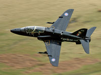 XX256 - Royal Air Force BAe Hawk T1A (c/n 312092) operated by 19 (R) Squadron. Taken in the M6 Pass, Cumbria. - by vickersfour