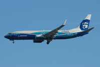 N512AS @ KSEA - Alaska Airlines 737-890, Spirit of Seattle, seen on approach to KSEA. - by Joe Walker
