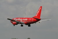 OY-MRU @ EBBR - Flight NB637 is descending to RWY 25L - by Daniel Vanderauwera