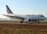 F-GUGE @ LFBO - Taxiing holding point rwy 14L in new c/s - by Shunn311
