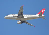N370NB @ KLAX - Northwest Airlines A319-114, 25R departure KLAX. - by Mark Kalfas