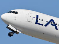 CC-CZU @ KLAX - LAN Airlines Boeing 767-316/ER  CC-CZU, 25R departure KLAX - by Mark Kalfas