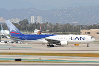 CC-CEK @ KLAX - LAN Airlines Boeing 767-316/ER  CC-CEK, taxiing for a 25R departure KLAX. - by Mark Kalfas