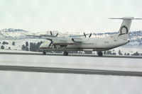 N417QX @ KBIL - DeHavilland Dash 8 - by cliffpov