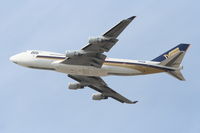 9V-SVK @ KLAX - Singapore Boeing 747-412F MEGA ARK,  25L departure KLAX. - by Mark Kalfas