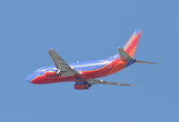N636WN @ KLAX - Southwest Boeing 737-3H4, 25R departure KLAX. - by Mark Kalfas