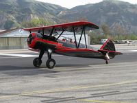 N59031 @ SZP - 1941 Boeing Stearman A75N1, Continental W670 220 Hp, S turns taxi to Rwy 22 - by Doug Robertson