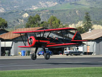 N59031 @ SZP - 1941 Boeing Stearman A75N1, Continental W670 220 Hp, takeoff Rwy 22 - by Doug Robertson