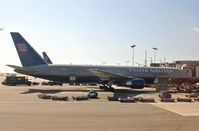 N672UA @ KLAX - United Airlines Boeing 767-322, N672UA, UAL935 at gate 76 KLAX loading up for a trip to PHNL.. - by Mark Kalfas