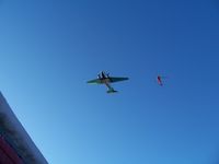 C-FLFR @ CYZF - Buffalo Airways DC-3 with helicopter (Ice Pilot filming) - by Philippesdad