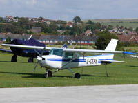 G-CEPX @ EGKA - Cessna C152 G-CEPX Cristal Air - by Alex Smit